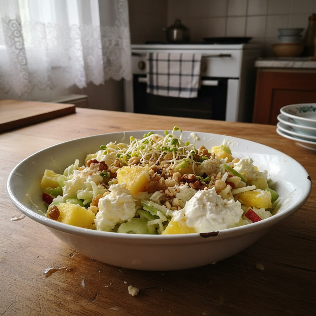 Salata od celera, ananasa i jabuke