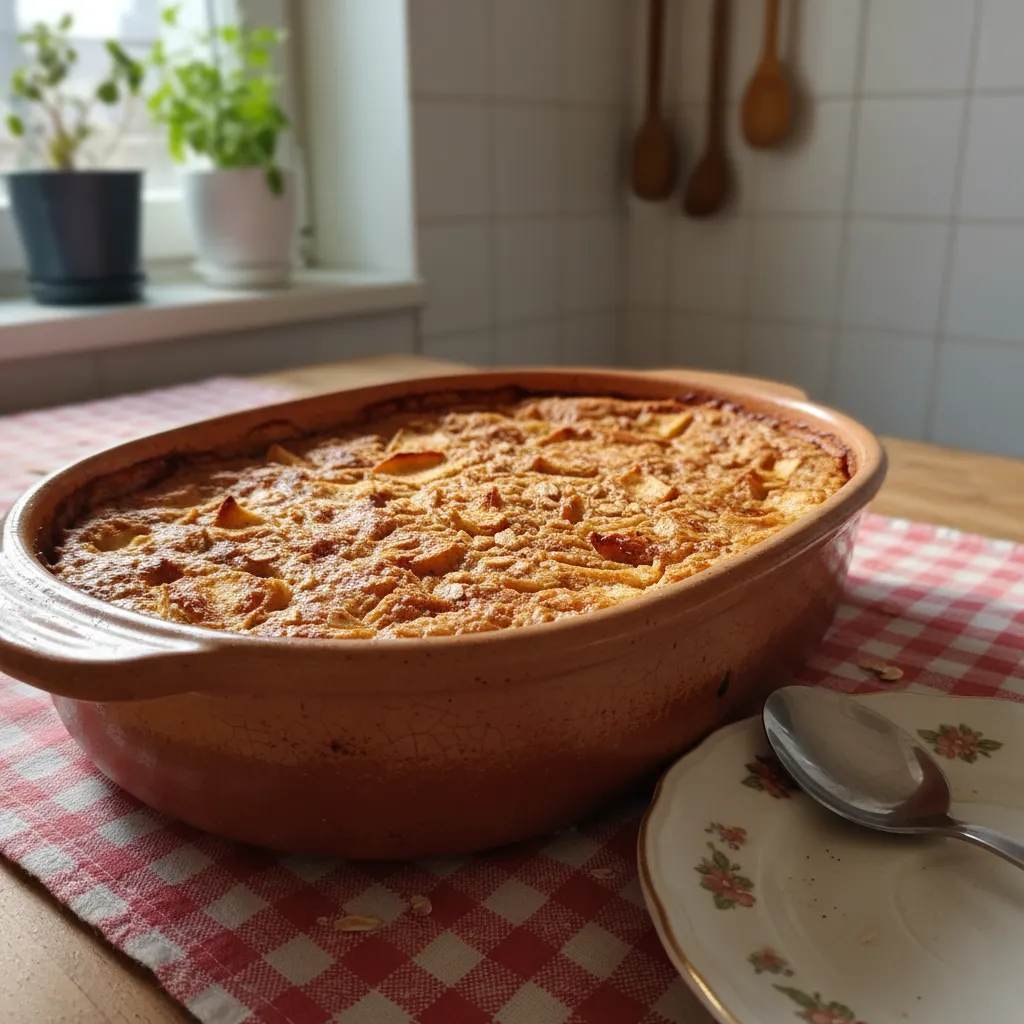 Pečena zobena zdjela s jabukom