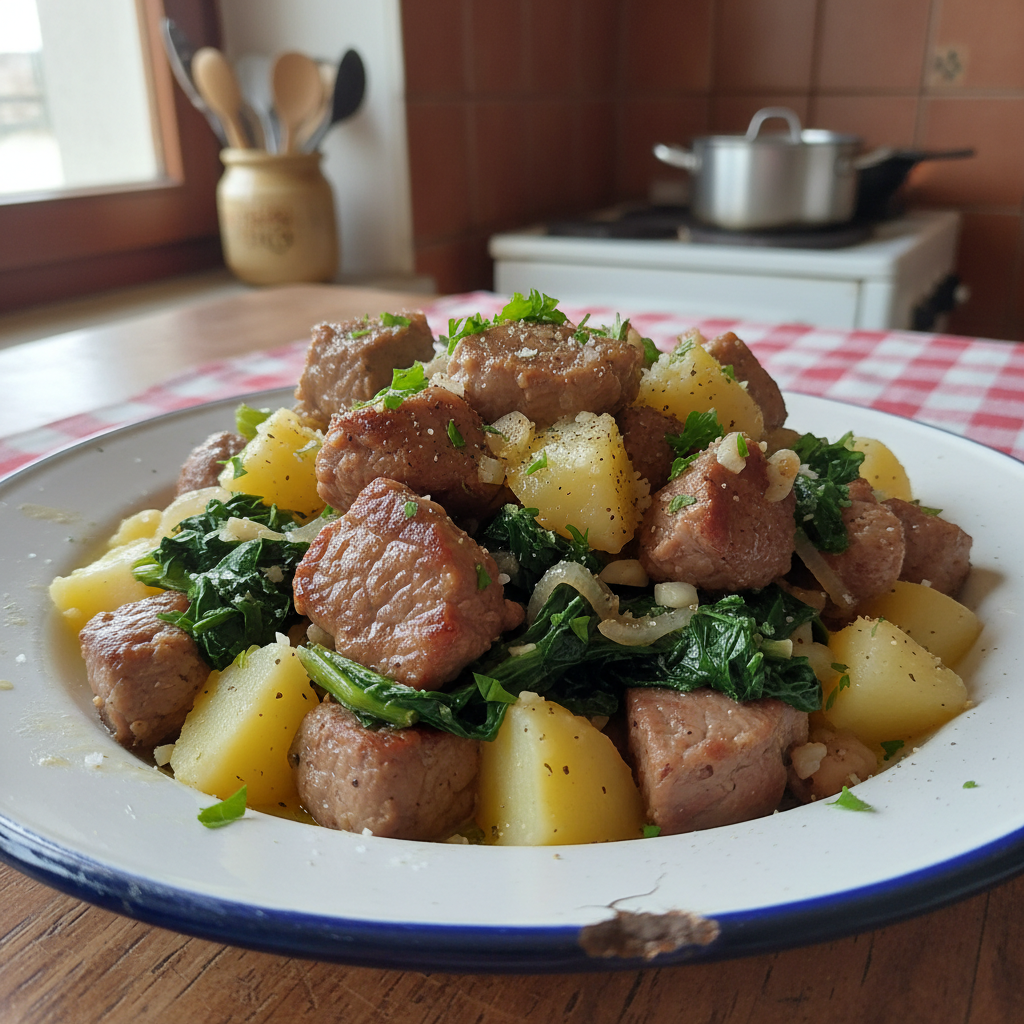 Teletina s krumpirom i blitvom
