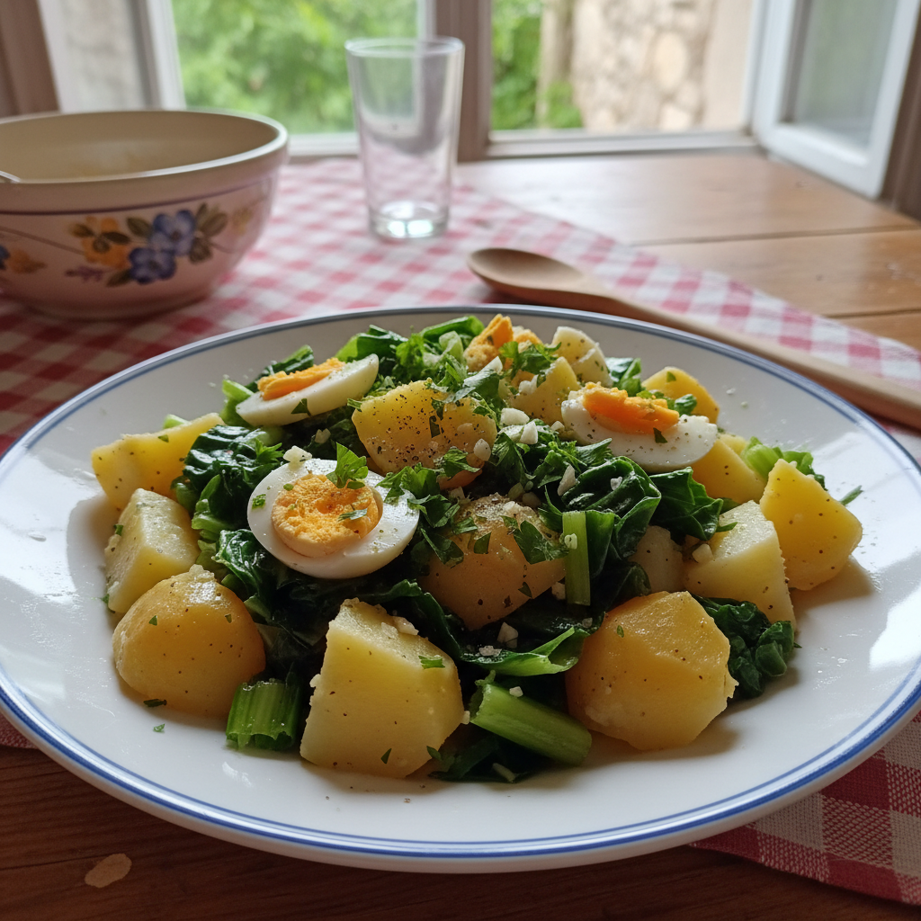 Salata od blitve, krumpira i jaja