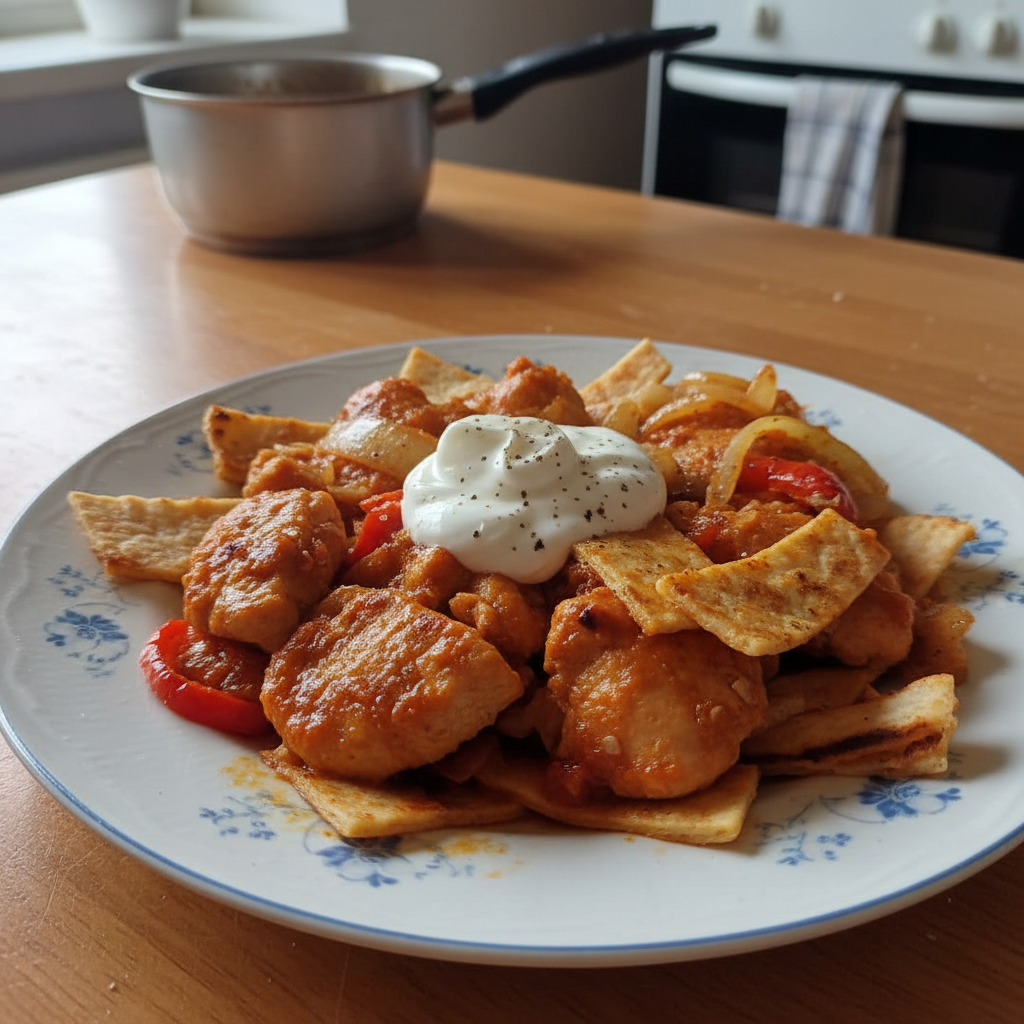 Ajvar umak s piletinom i tortiljama