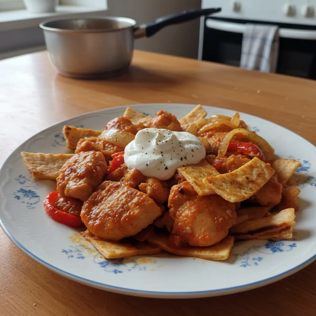 Ajvar umak s piletinom i tortiljama