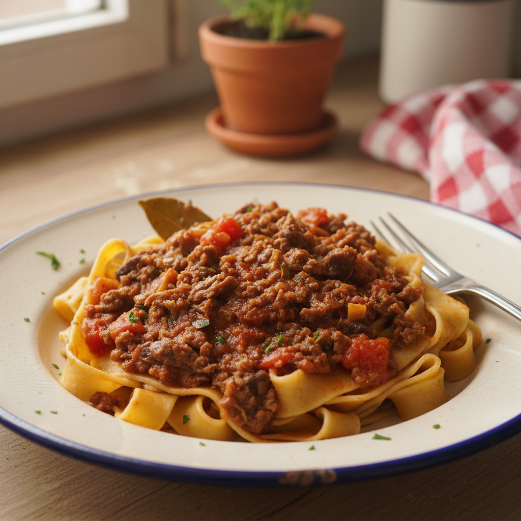 Pappardelle s raguom od divlje svinje