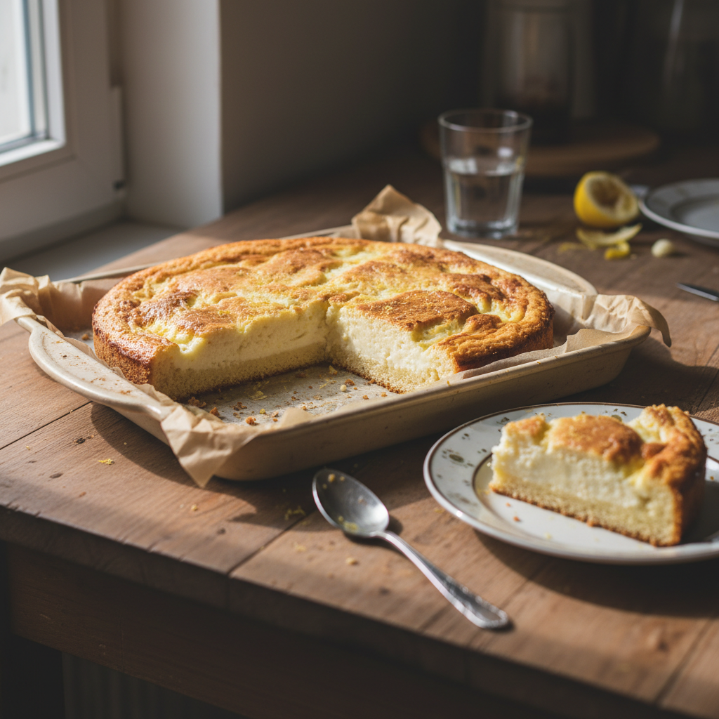 Puding kolač sa svježim sirom i limunom