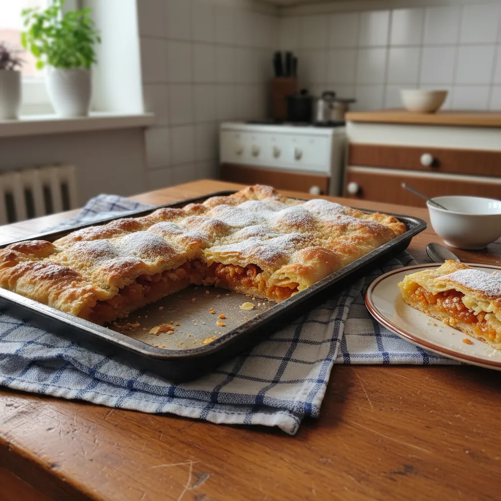 Štrudla s marelicama i bademima