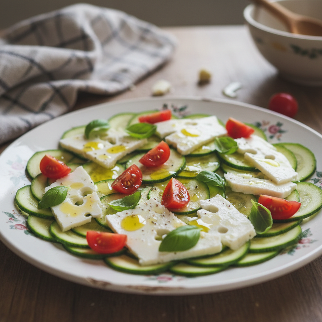 Carpaccio od tikvica i pecorino sira
