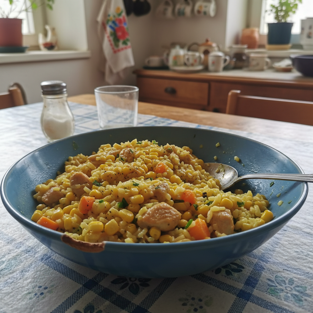 Pileći rižoto s kukuruzom