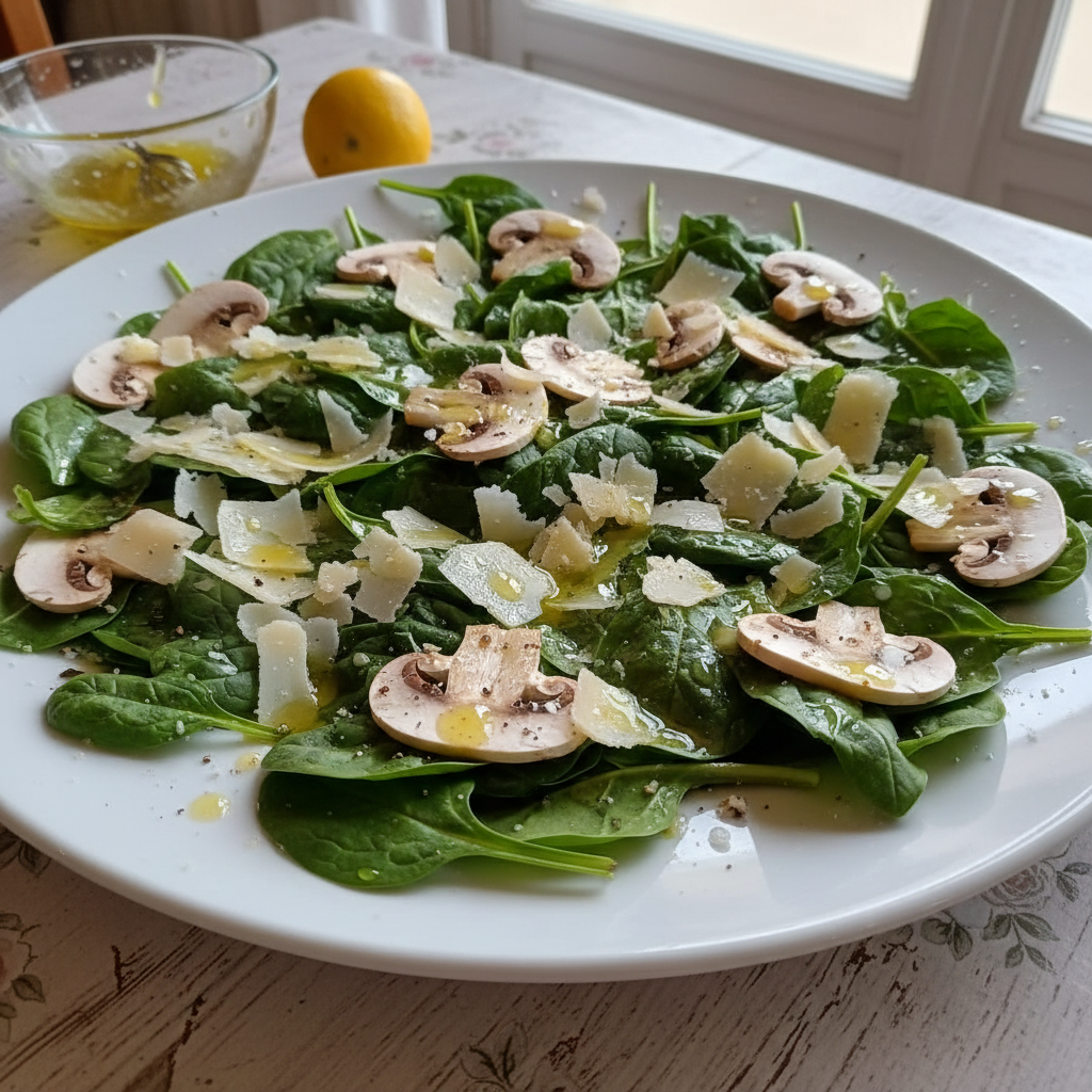 Carpaccio od špinata i šampinjona