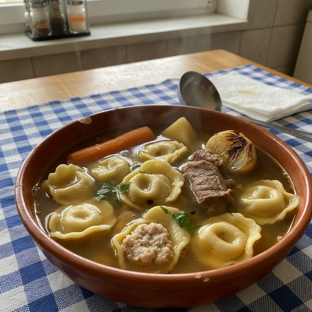 Domaći cappelletti u mesnoj juhi