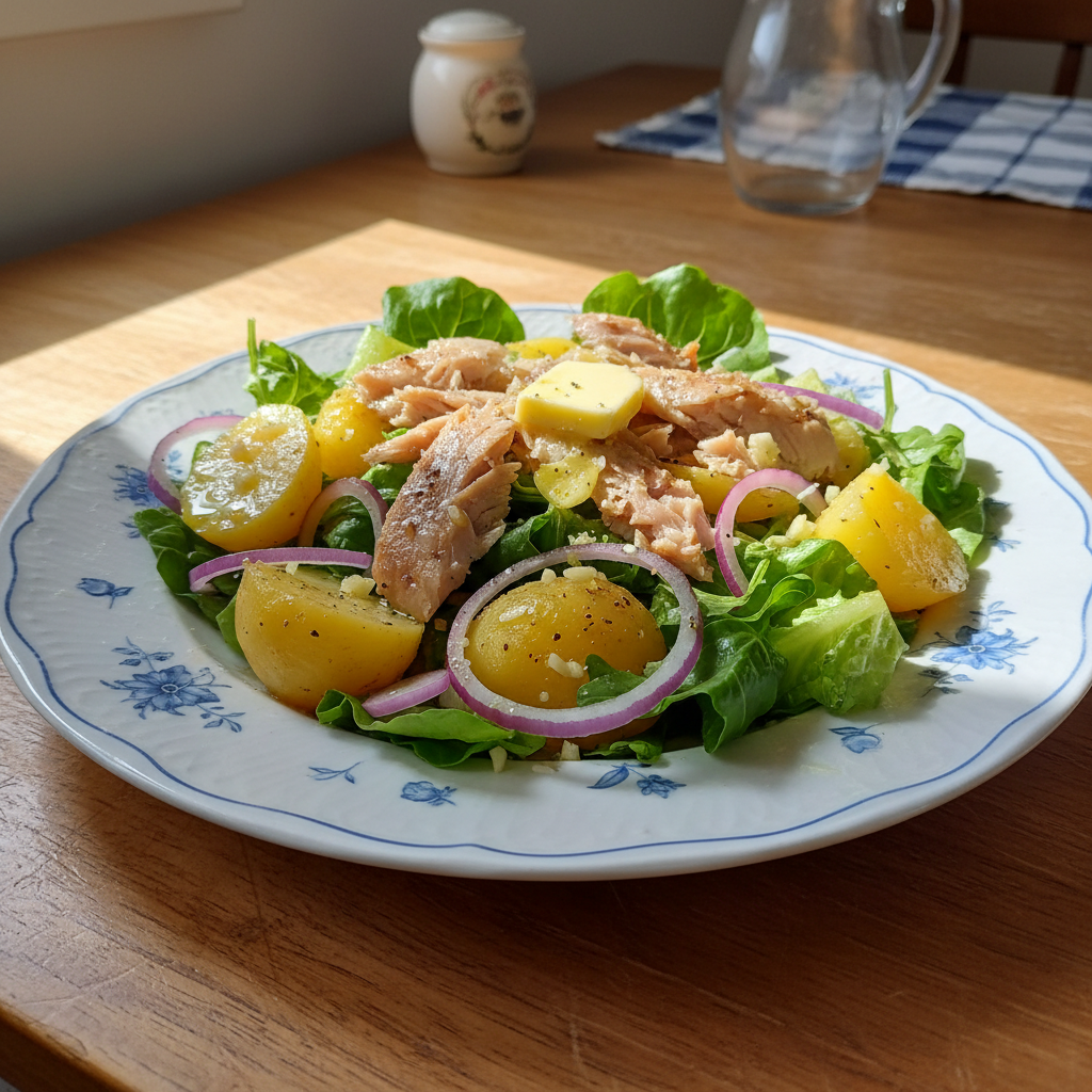 Salata od palamide s maslacem i limunom