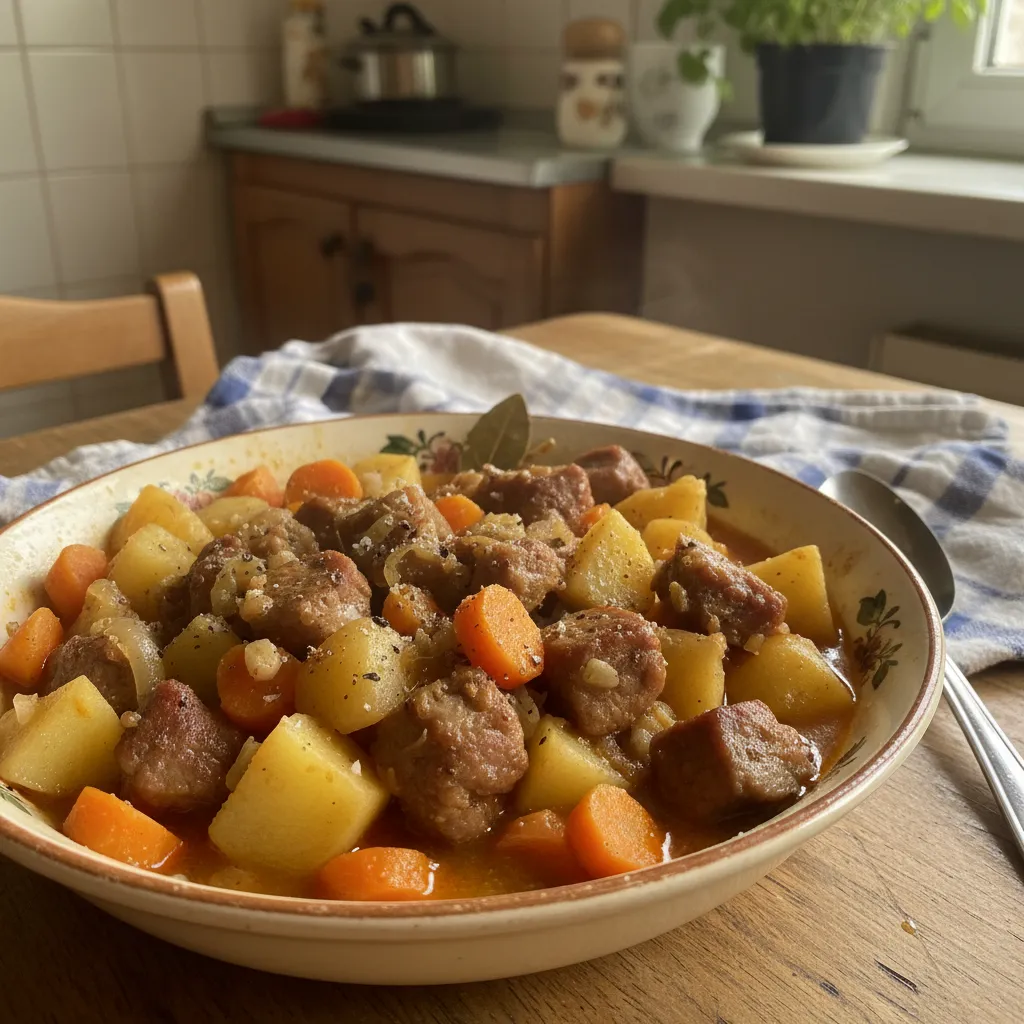 Svinjetina s krumpirom i mrkvom