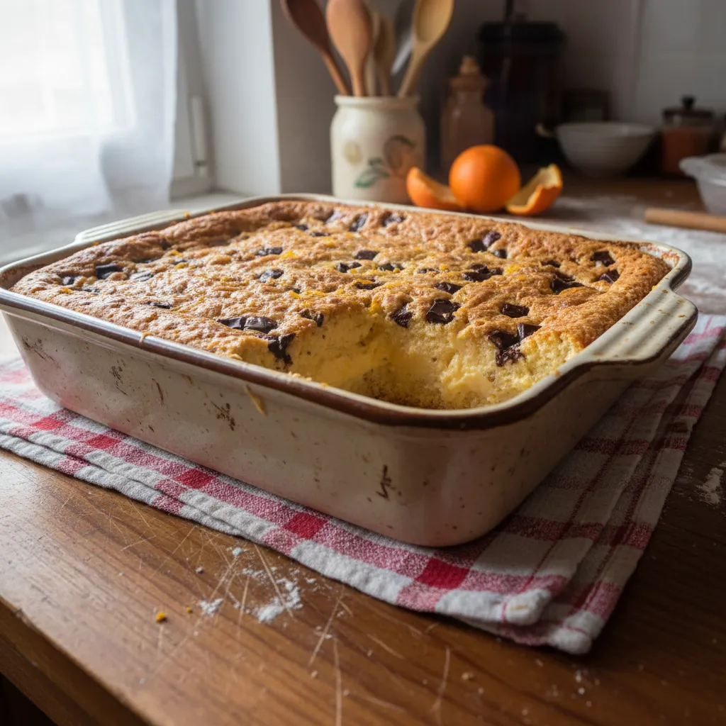 Puding kolač s narančom i čokoladom