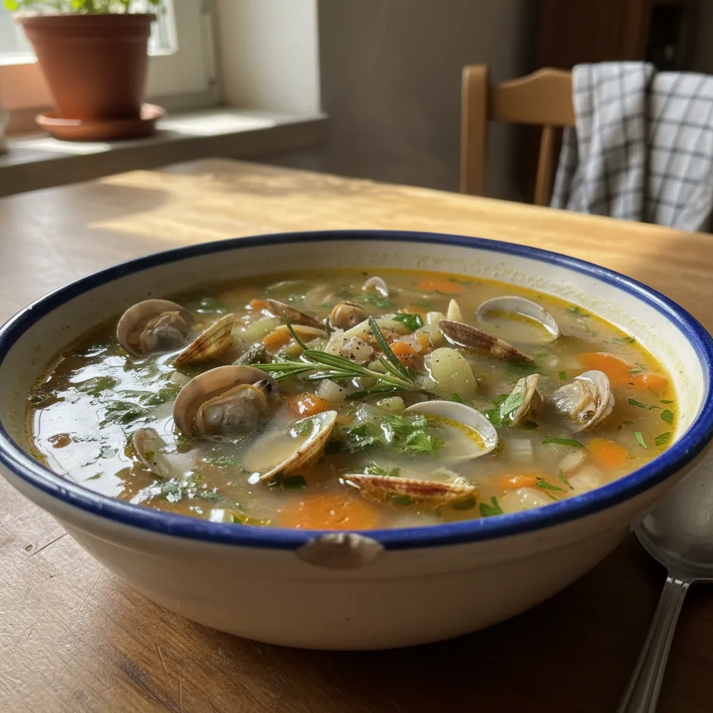 Juha od vongola s češnjakom i ružmarinom