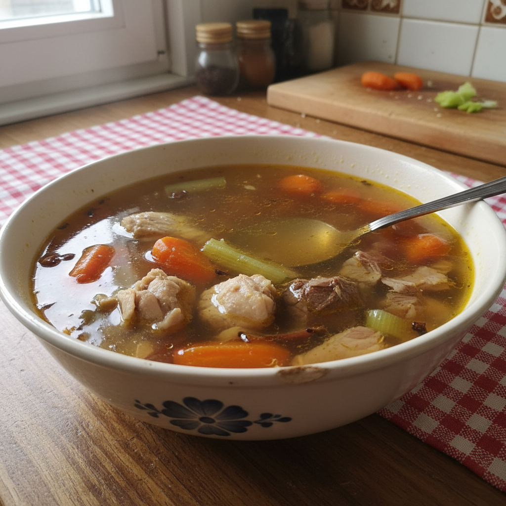 Mesni consommé od miješanog mesa