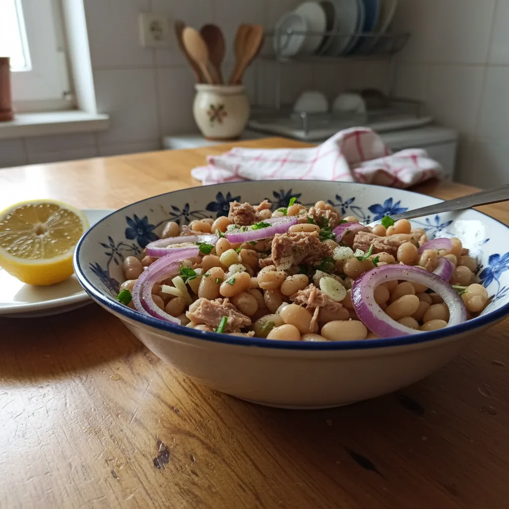 Grah salata s tunom i lukom