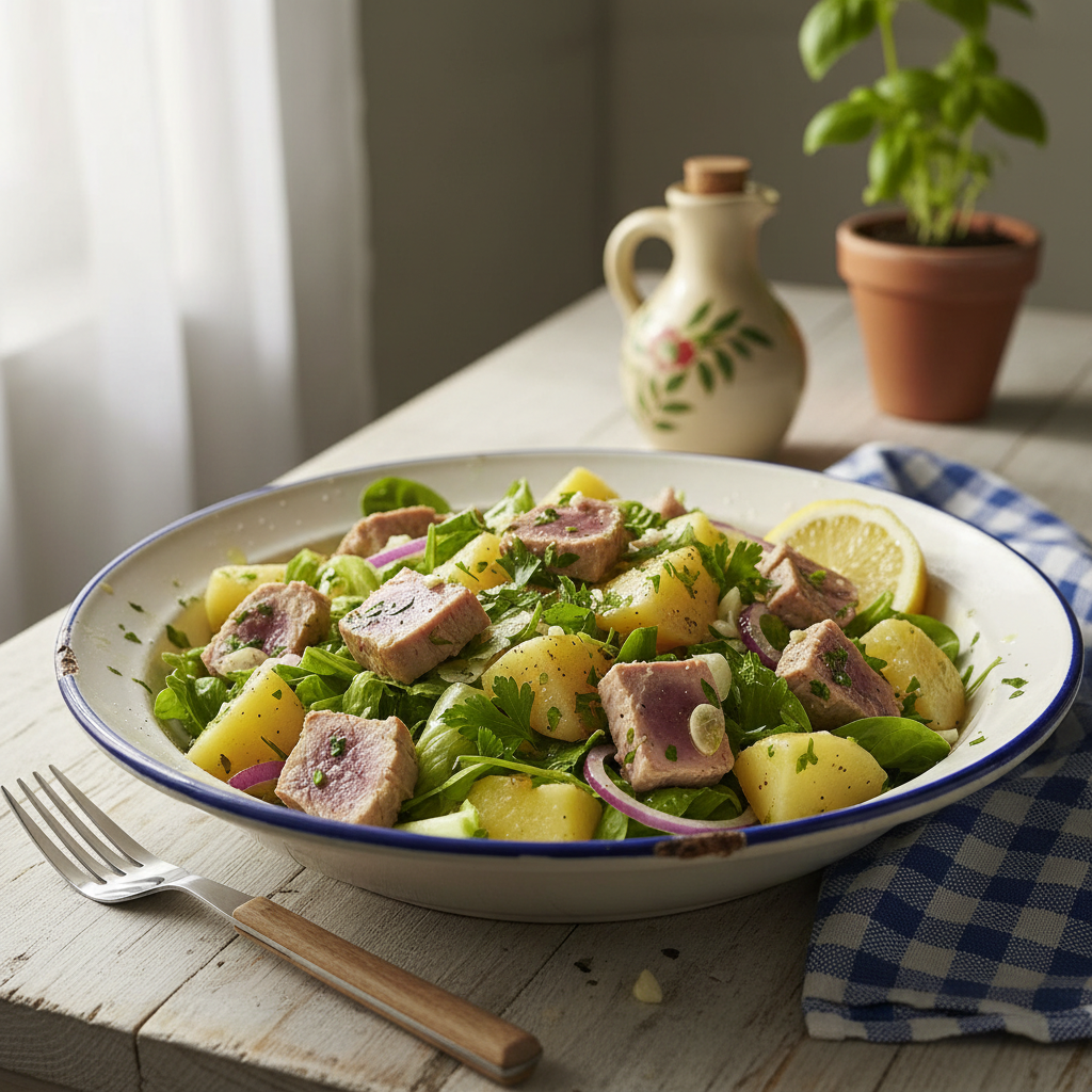 Salata od tune s limunom i peršinom