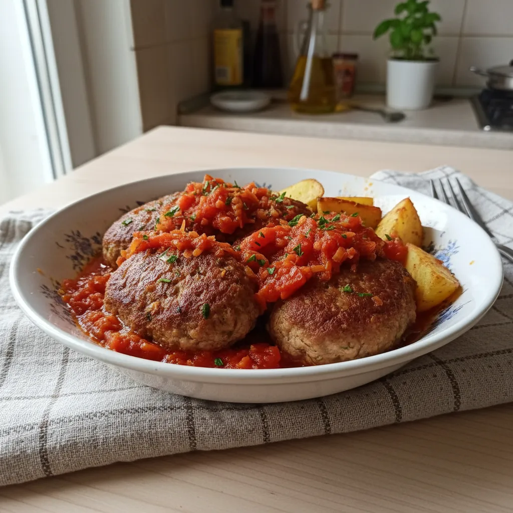 Polpete od mljevenog mesa s umakom od rajčice