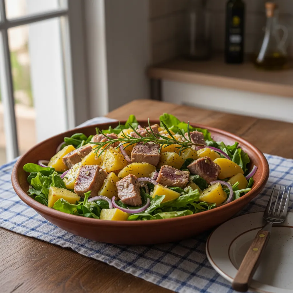 Salata od tune s češnjakom i ružmarinom