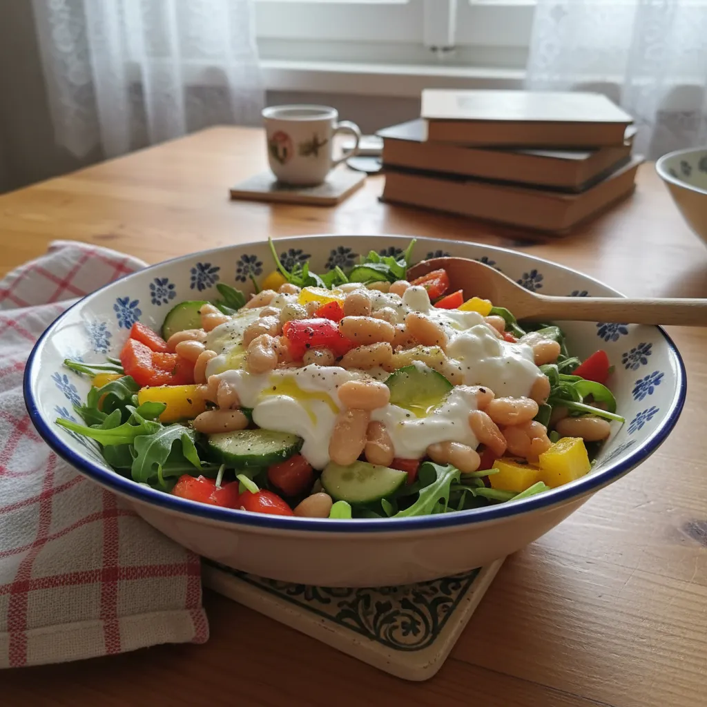 Salata s grahom, paprikom i jogurtom