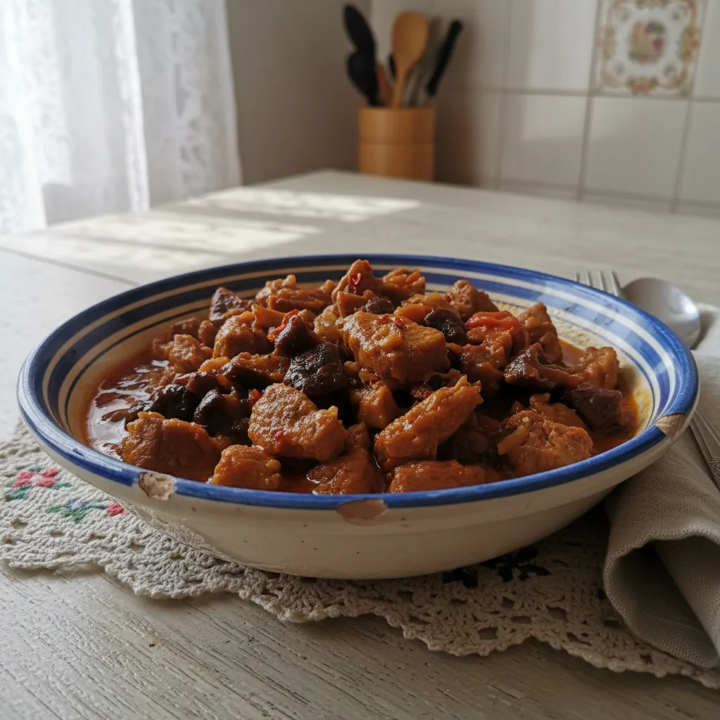 Janjeći ragu sa sušenim gljivama