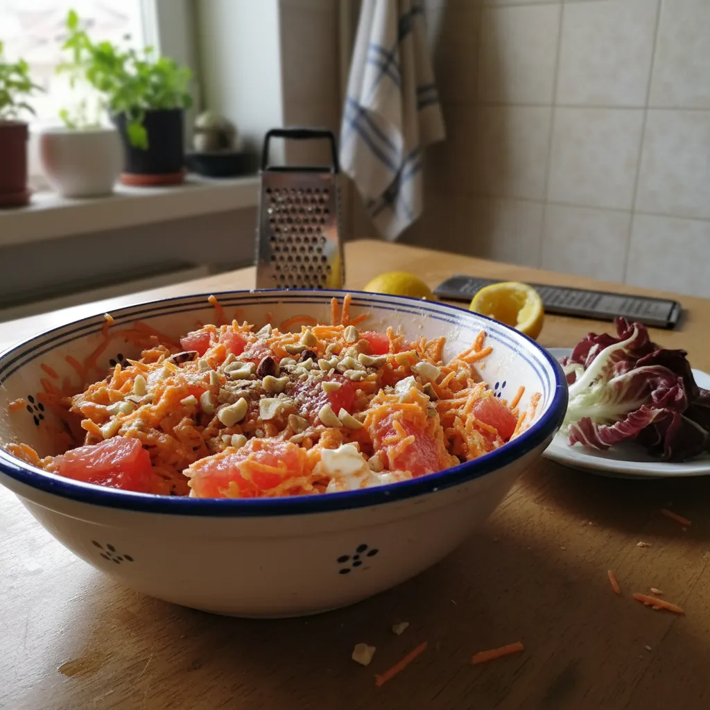 Salata od mrkve, grejpa i lješnjaka
