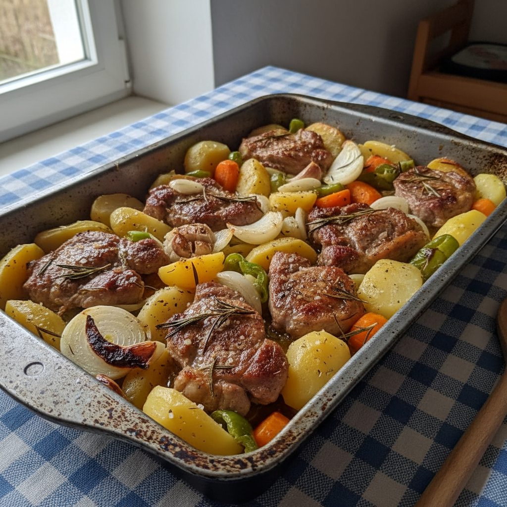 Janjetina s krumpirom i ružmarinom