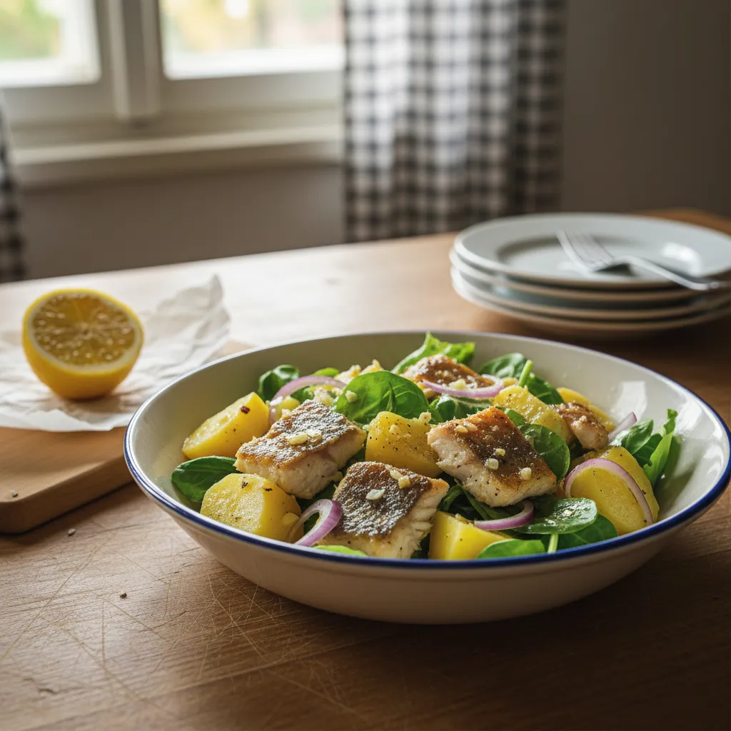 Salata od smuđa s maslacem i limunom