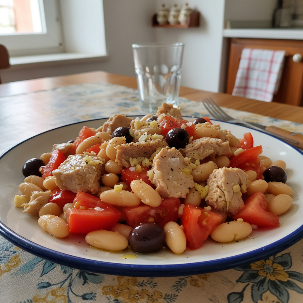 Mediteranska salata s tunom i grahom