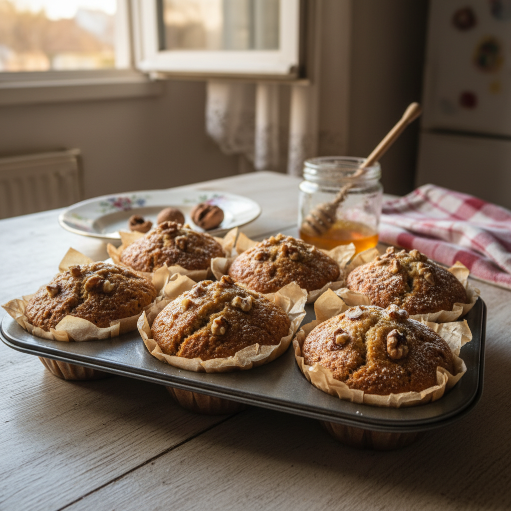 Muffini s medom i orasima
