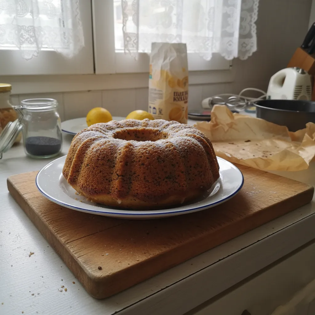 Kuglof s limunom i makom
