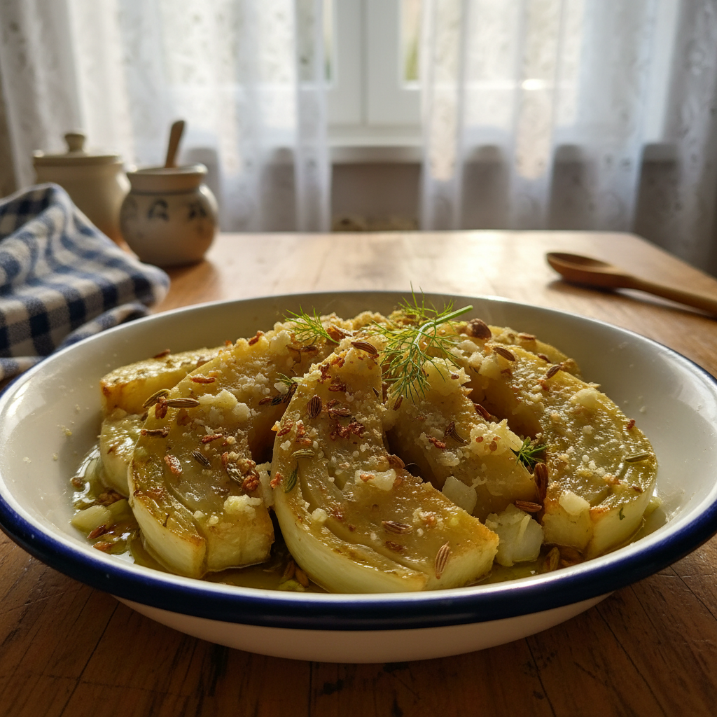 Komorač iz tave s Parmezanom
