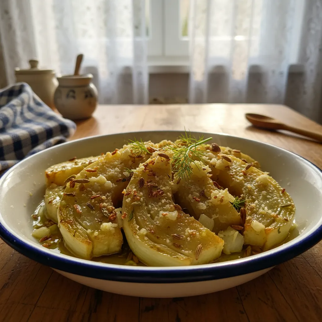 Komorač iz tave s Parmezanom