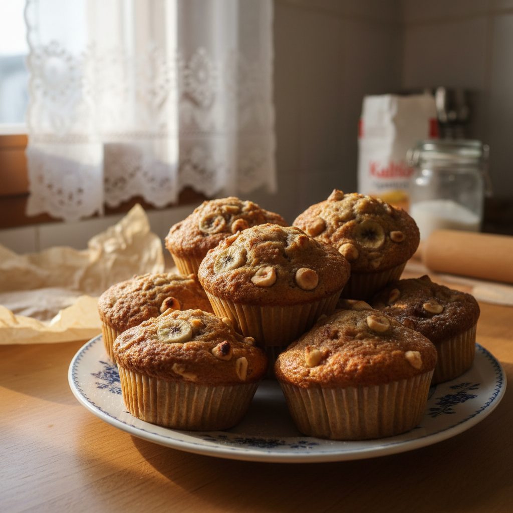 Muffini s bananom i lješnjacima