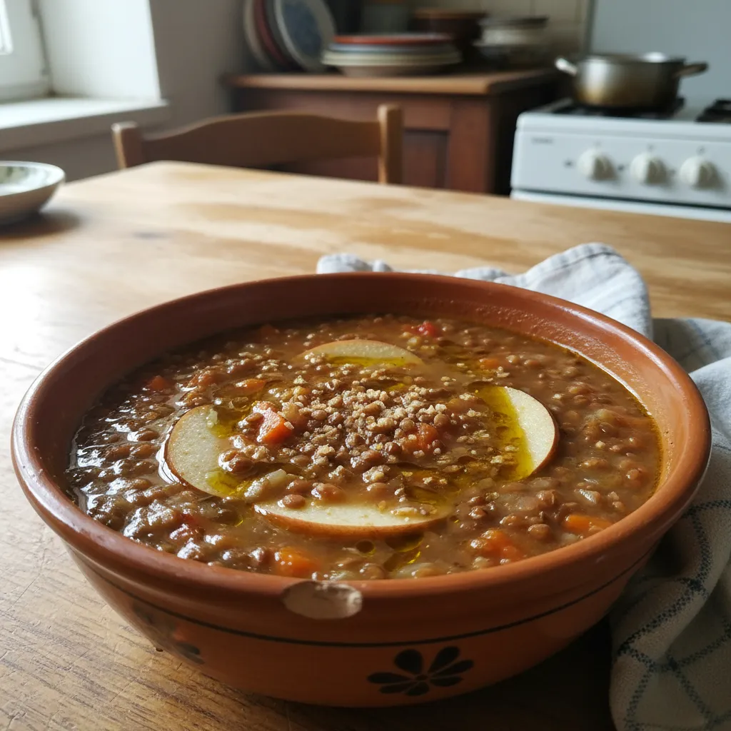 Juha od leće i mekinja