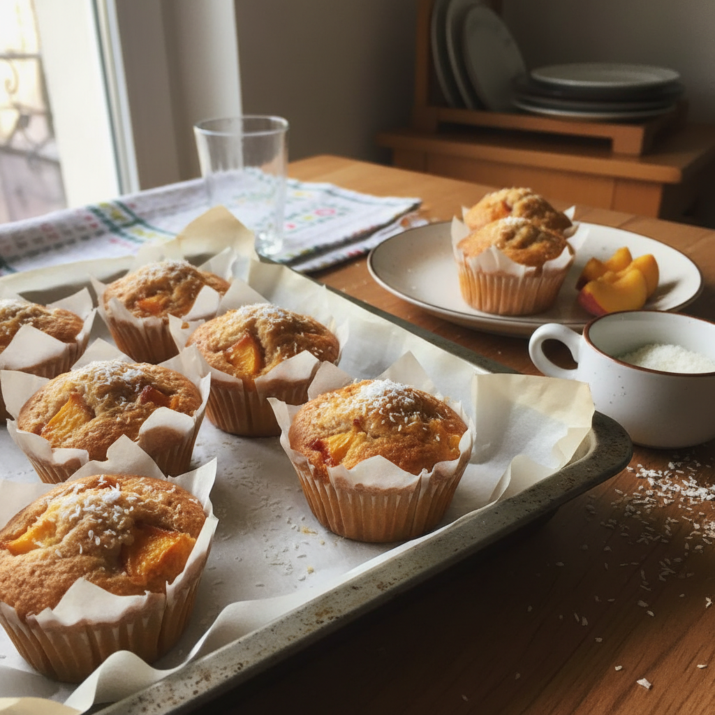 Muffini s breskvama i kokosom