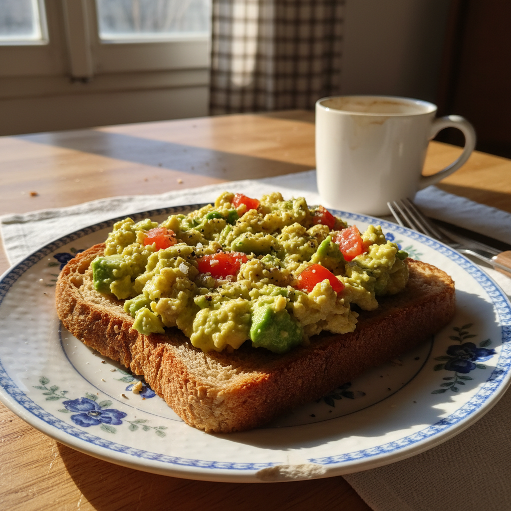 Tost s avokadom, jajem i rajčicom