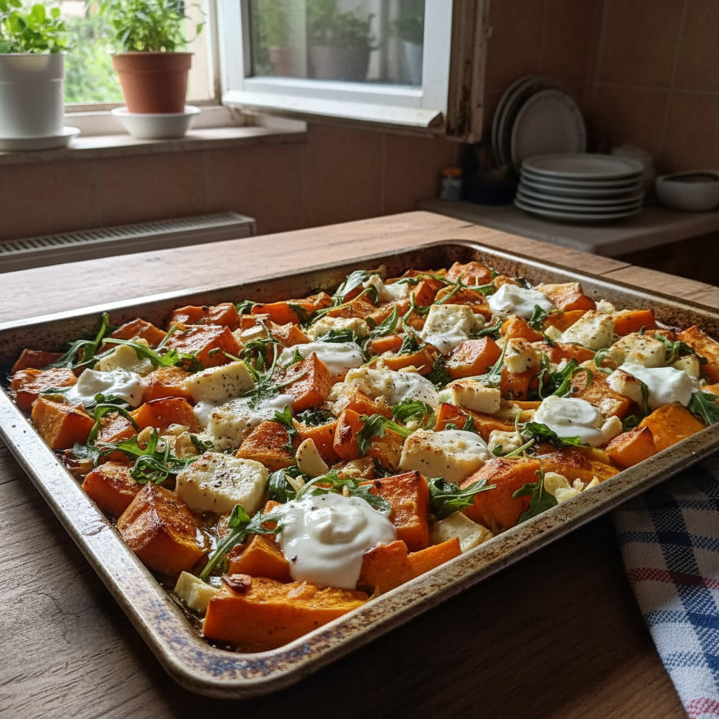 Zapečeni batat s feta sirom