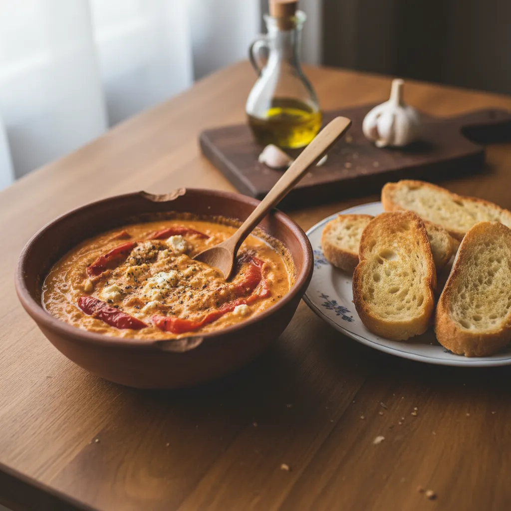 Umak od pečene paprike i feta sira