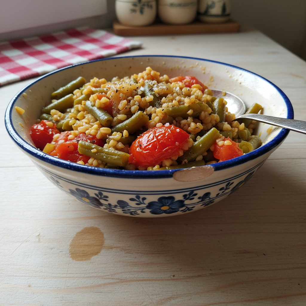 Bulgur s mahunama i rajčicom